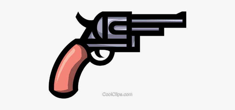 Symbol Of A Handgun Royalty Free Vector Clip Art Illustration - Handgun Clipart, transparent png