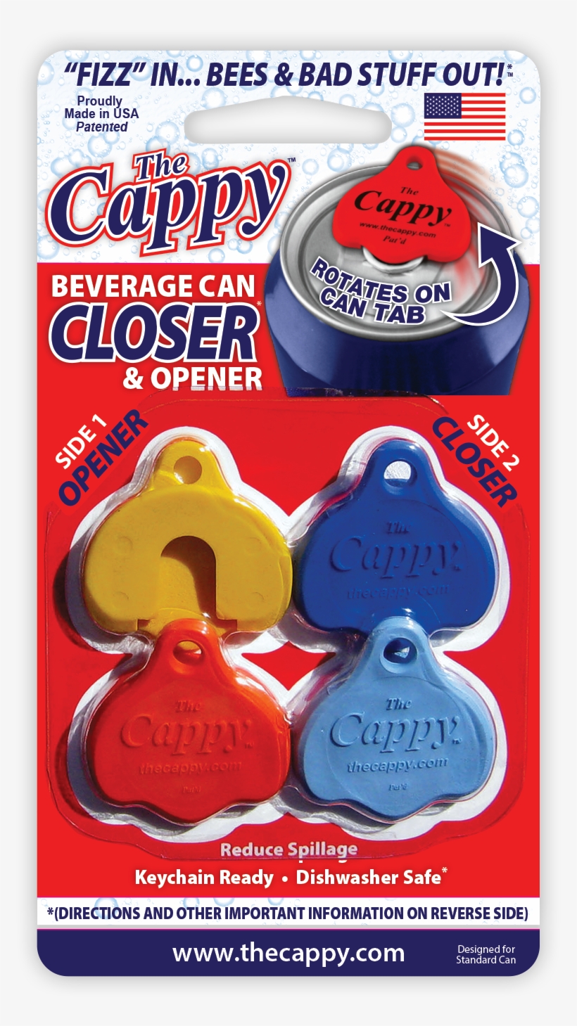 The Cappy - Cappy Beverage Can Closers Openers Set, transparent png