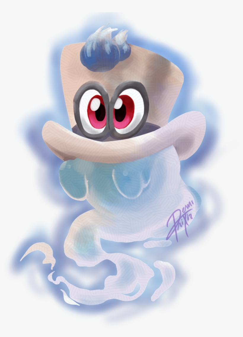 Cappy Cappy Mario Mario Oddesy Digital Art Digital - Cartoon, transparent png