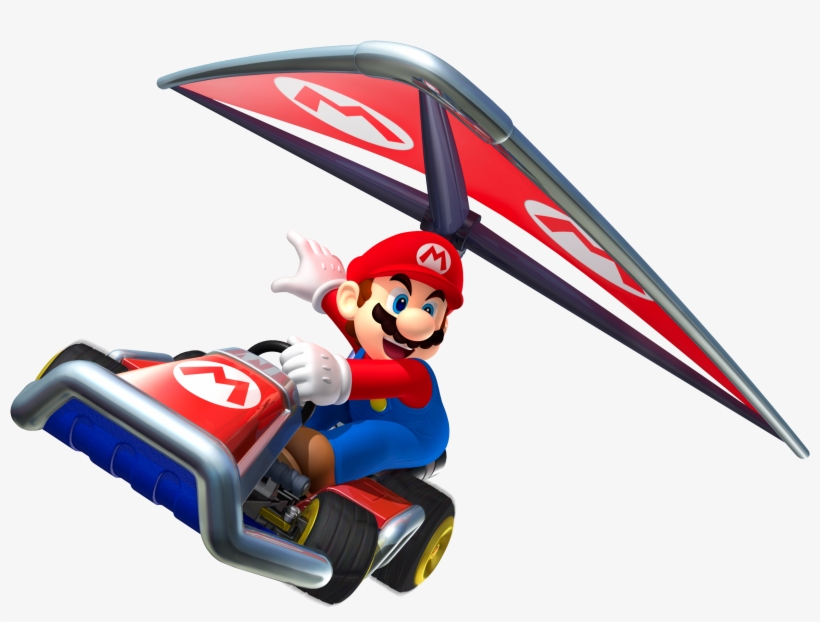 Marioglider3ds - Mario Kart 7 Mario, transparent png