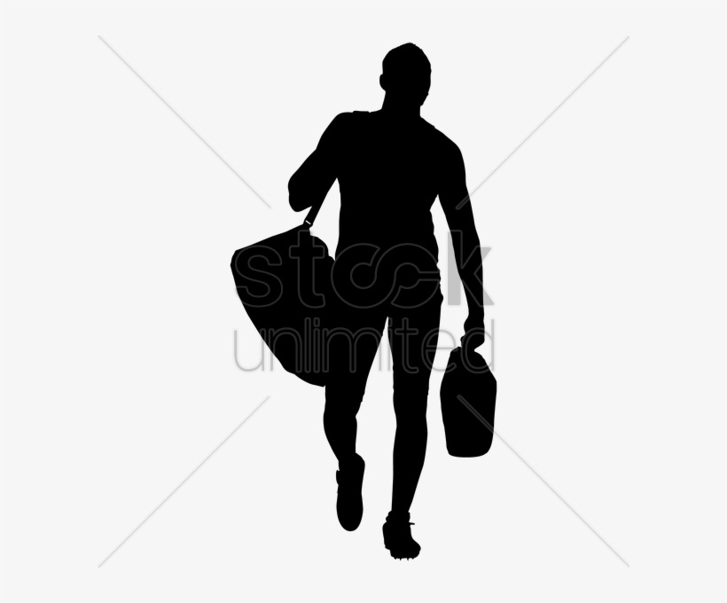 Person Walking Bag Silhouette Clipart Silhouette Person - Clip Art, transparent png