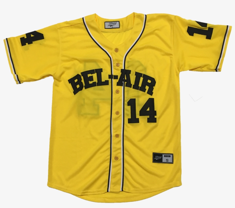 Yellow Fresh Prince Of Bel-air Will Smith - Fresh Prince Of Bel Air Baseball Jersey, transparent png