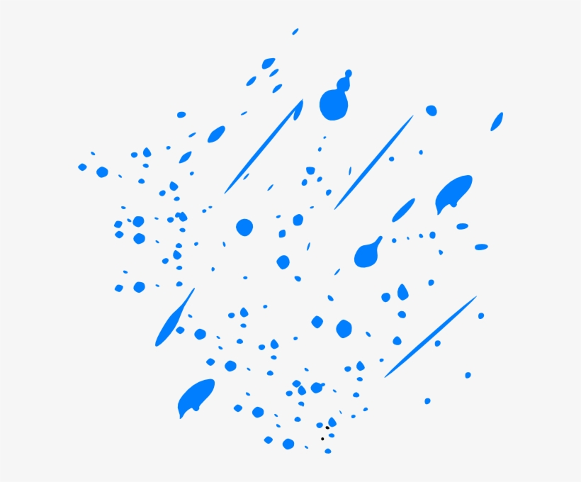 Blue Splitter Splatter Clip Art At Clker - Blue Paint Splatters Png, transparent png