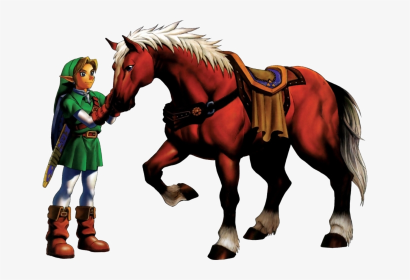 Mario Kart - Ocarina Of Time Link And Epona, transparent png