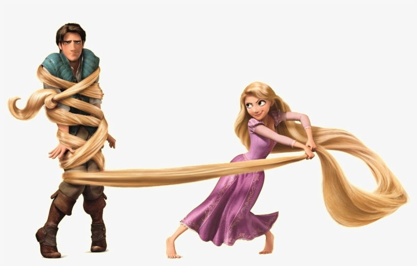 Rapunzel Download Png - Rapunzel And Flynn Png, transparent png