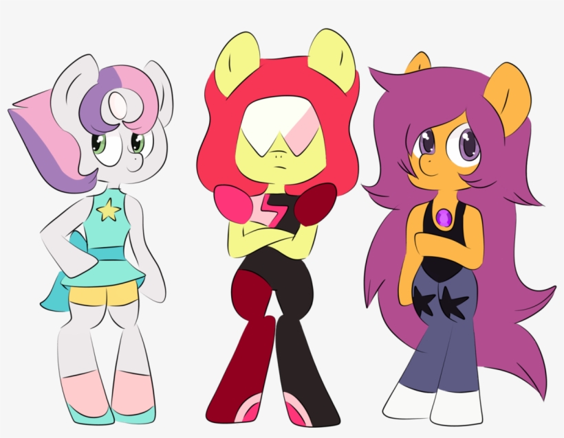 Amethyst , Anthro, Apple Bloom, Artist - Mlp Steven Universe Pearl, transparent png
