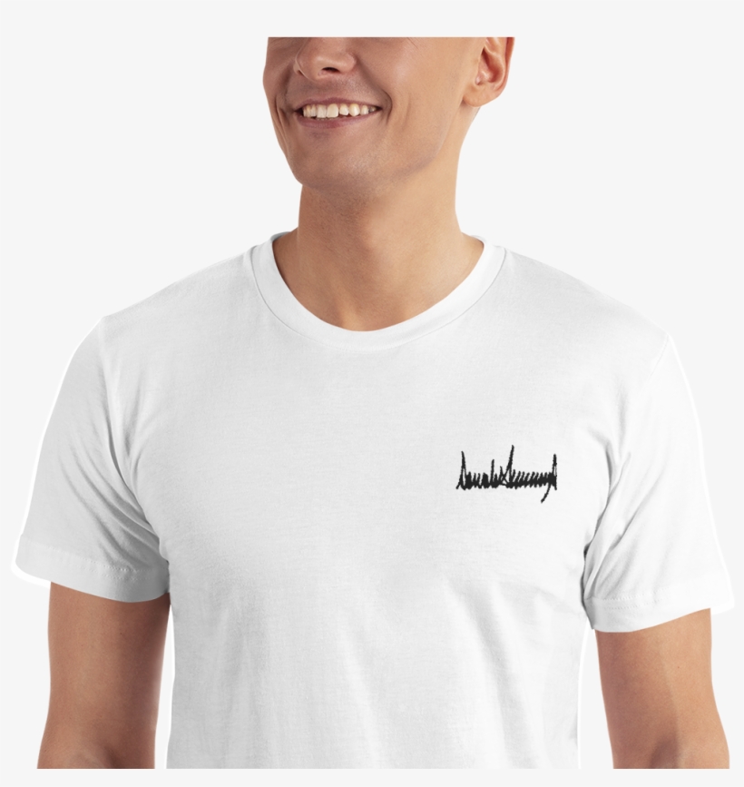 T "classical" Embroidered T-shirt Signature - T-shirt, transparent png
