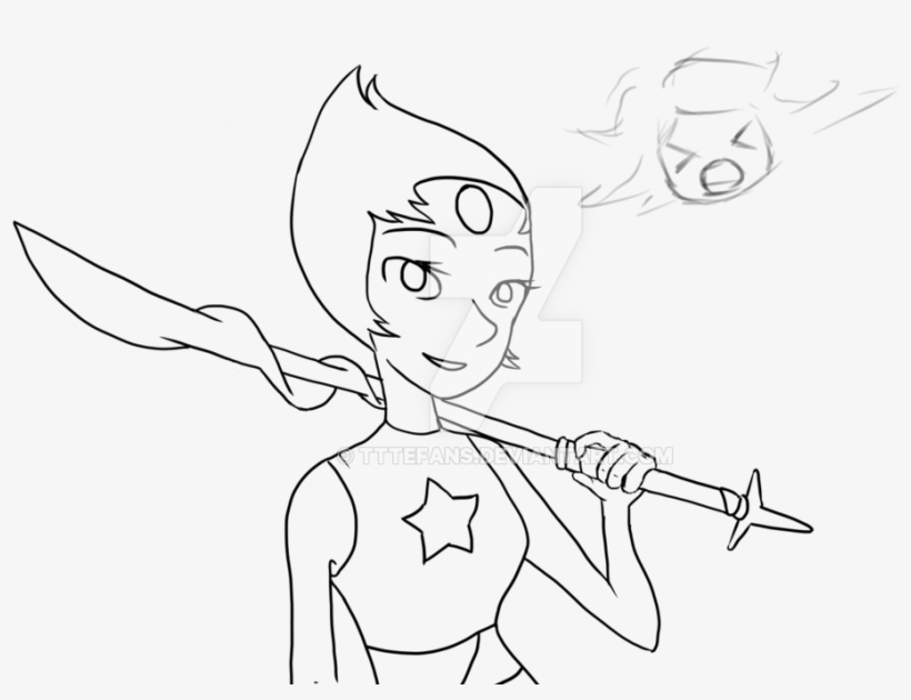 Freeuse Library Pearl Lineart Wip By Tttefans On Deviantart - Coloring Book, transparent png