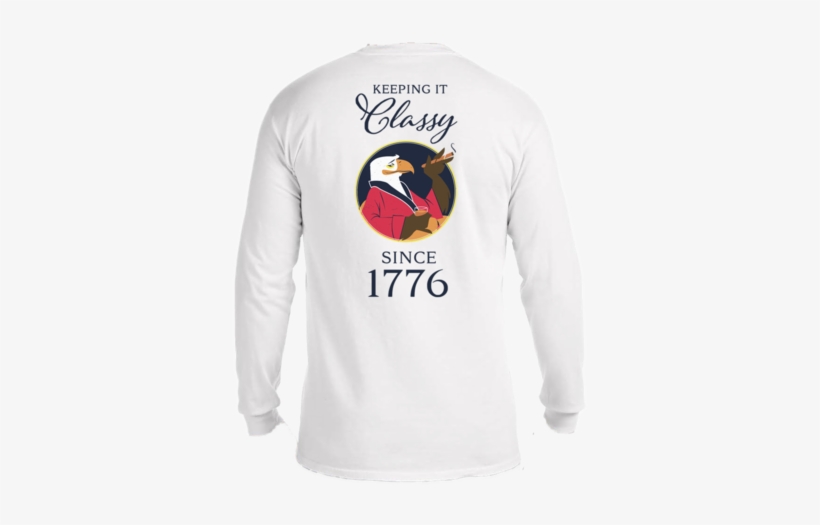 Keeping It Classy Since 1776 Comfort Colors Longsleeve - T-shirt, transparent png