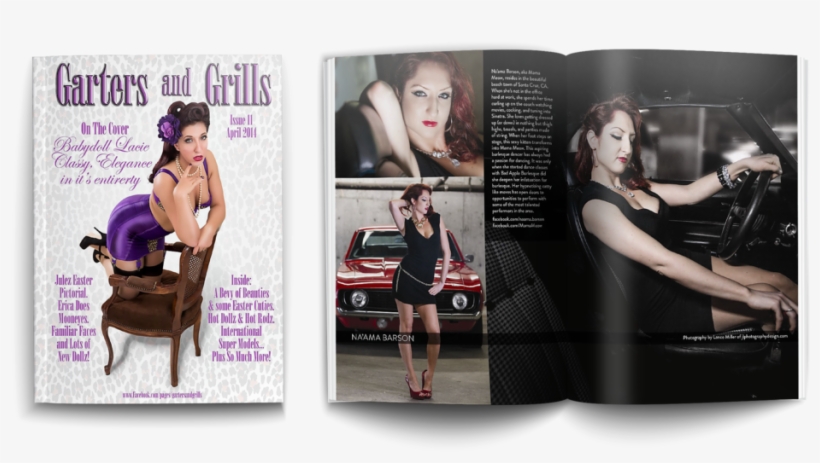 Garters And Grills Magazine April 2014 Render2 - Magazine, transparent png
