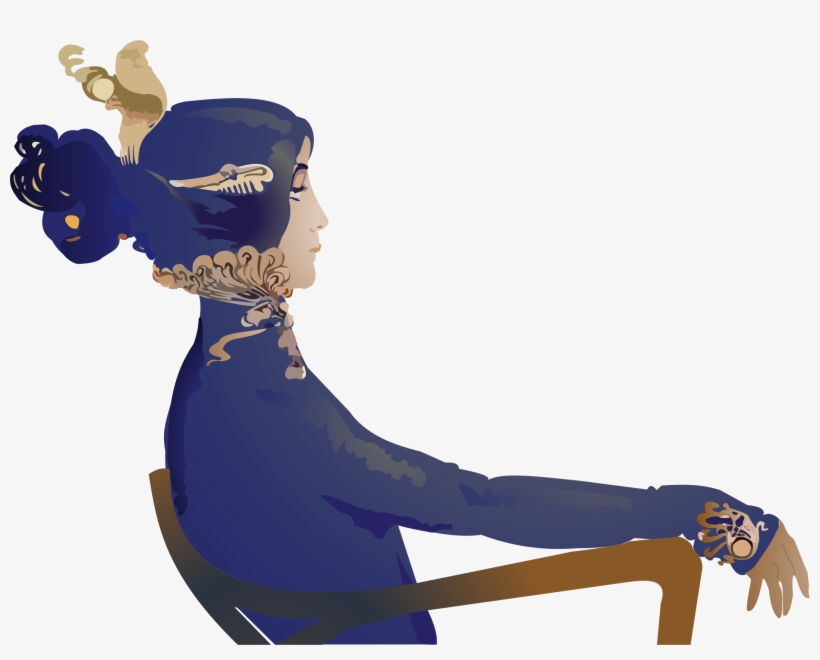 Woman On Chair Svg, transparent png