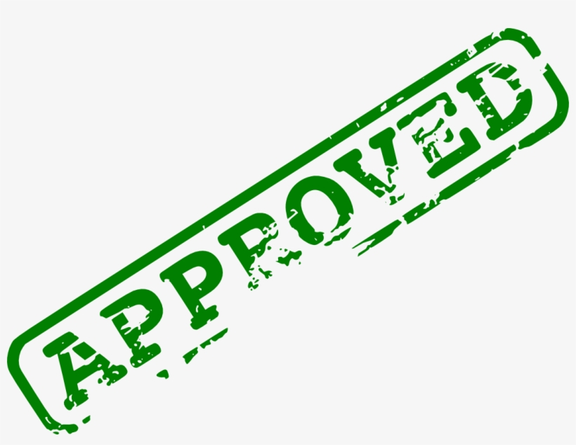 Free Download - Green Approved Stamp Png, transparent png