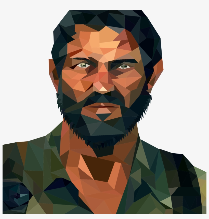 Joel Poly For Pc User - Last Of Us Low Poly, transparent png