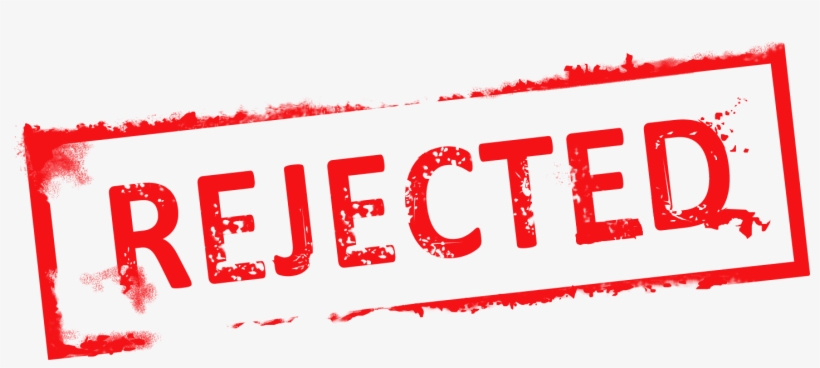 Denied Stamp Png Clipart - Rejected Clipart, transparent png