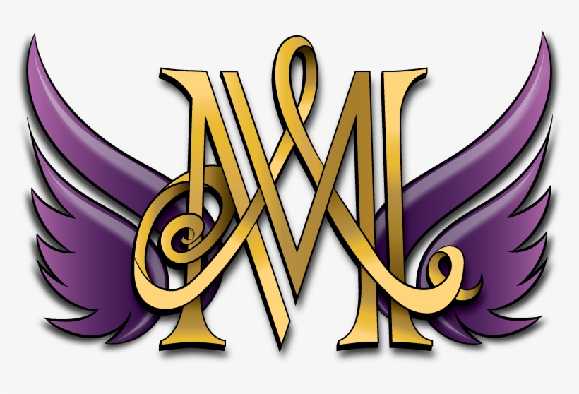 Purple And Gold Logo - Angelmelly Logo, transparent png