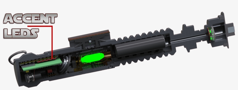 Enhance Your Lightsaber Building Experience - 3d Printed Lightsaber With Electronics, transparent png