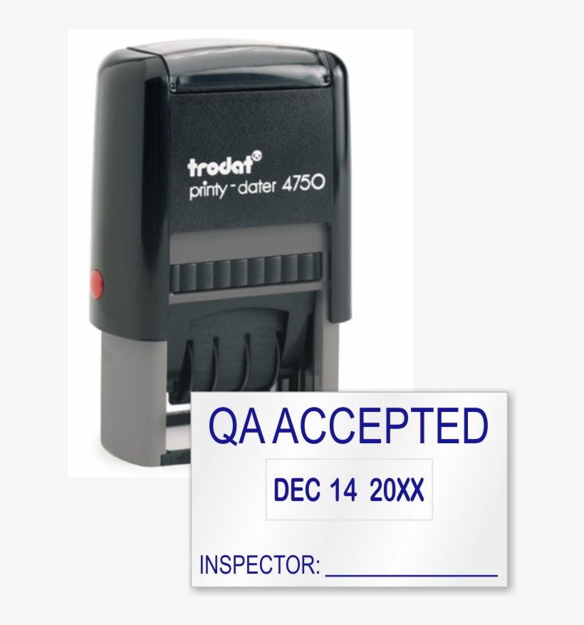Zoom, Price, Buy - Trodat Printy Dater 4750 Entered, transparent png