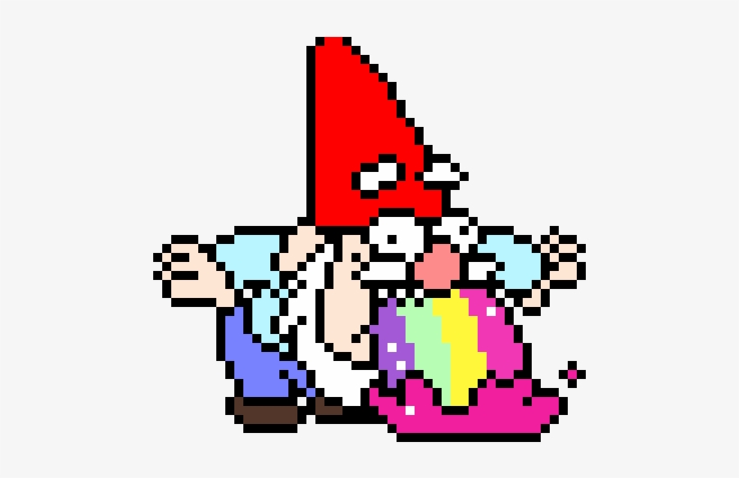 Gravity Falls Gnome - Gravity Falls Pixel Art, transparent png