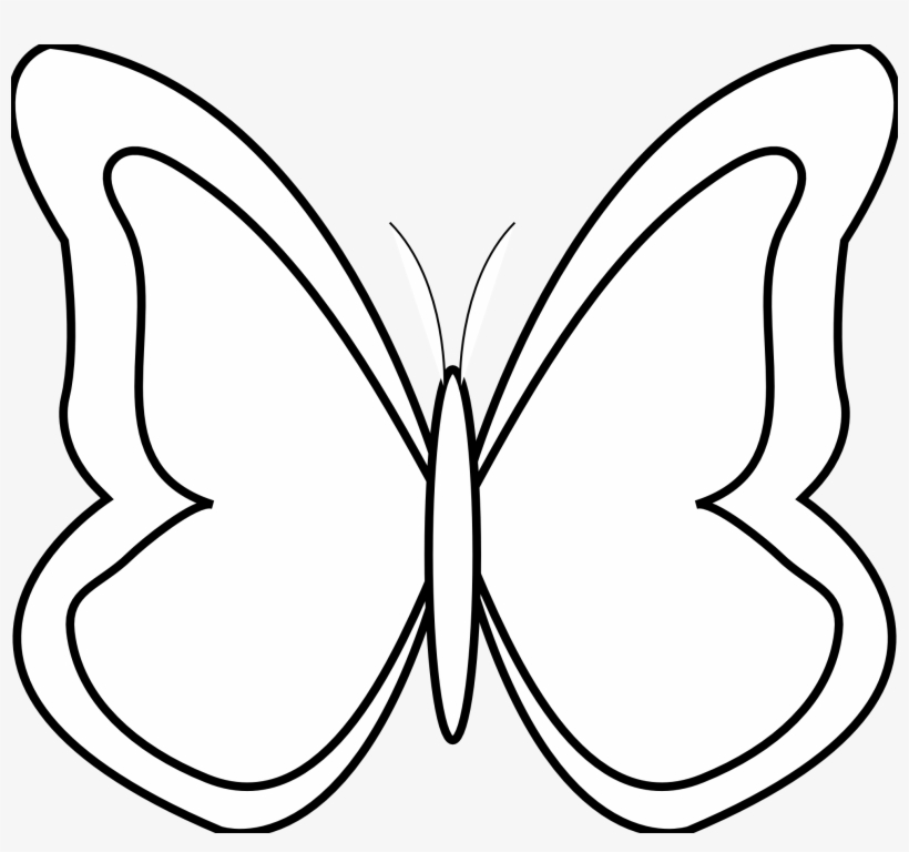 Youtube Clipart Png Black - Butterfly Black And White, transparent png