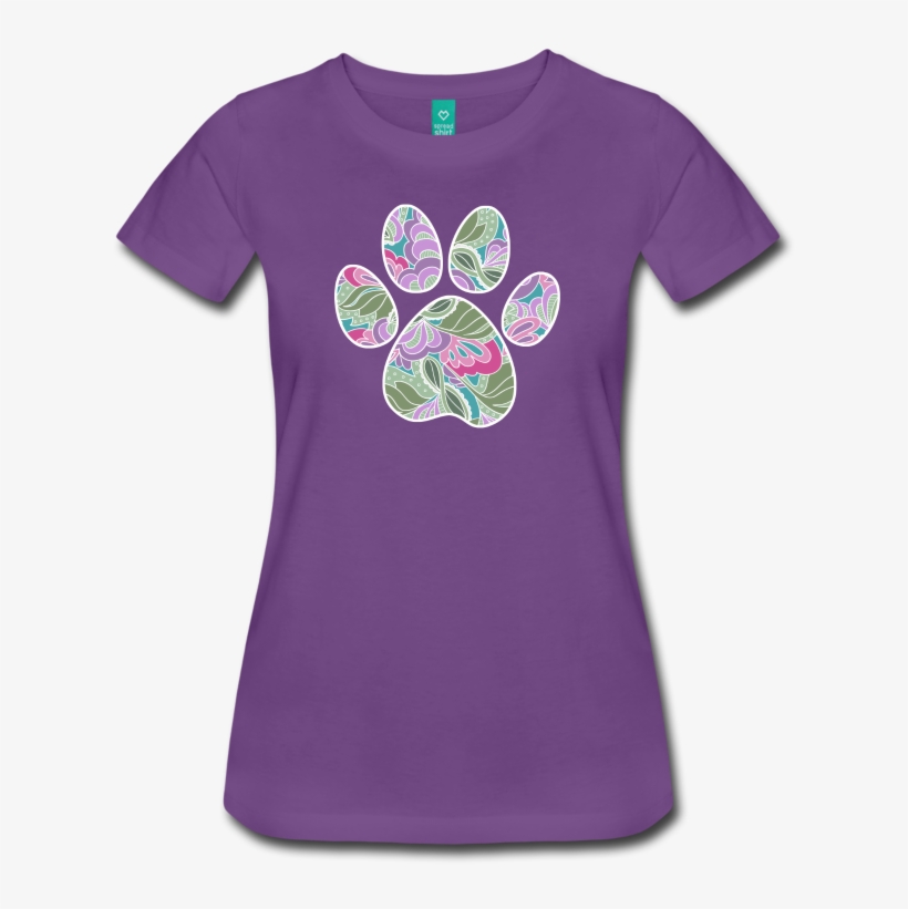 Dog Paw Print, Floral Garden Pattern T-shirt - Rbg I Dissent Shirt, transparent png