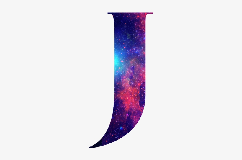 Bleed Area May Not Be Visible - Letter J Background Galaxy, transparent png