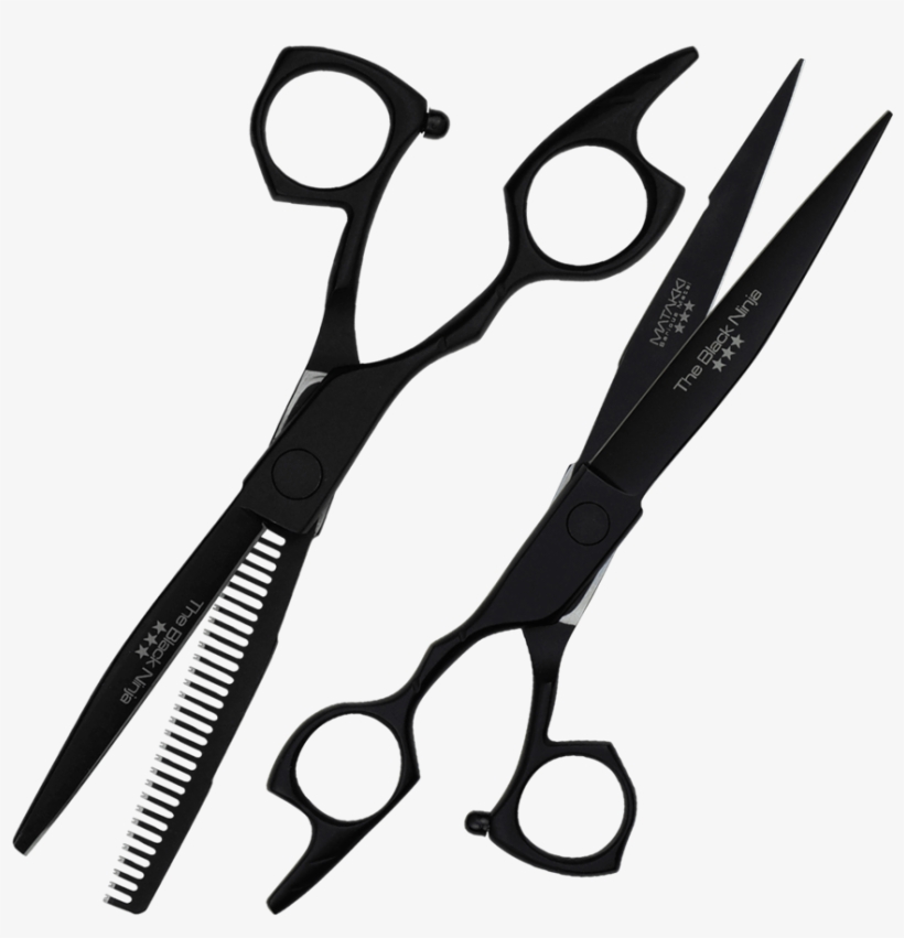 Picture Of The Black Ninja Lefty Set - Hair-cutting Shears, transparent png