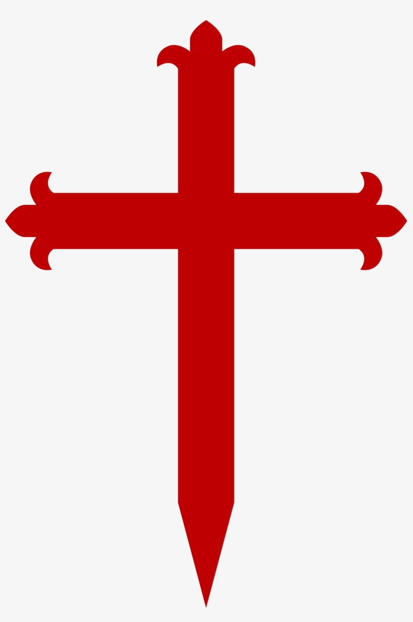 File St James Cross Graphic Black And White Library - Cross Of St James, transparent png