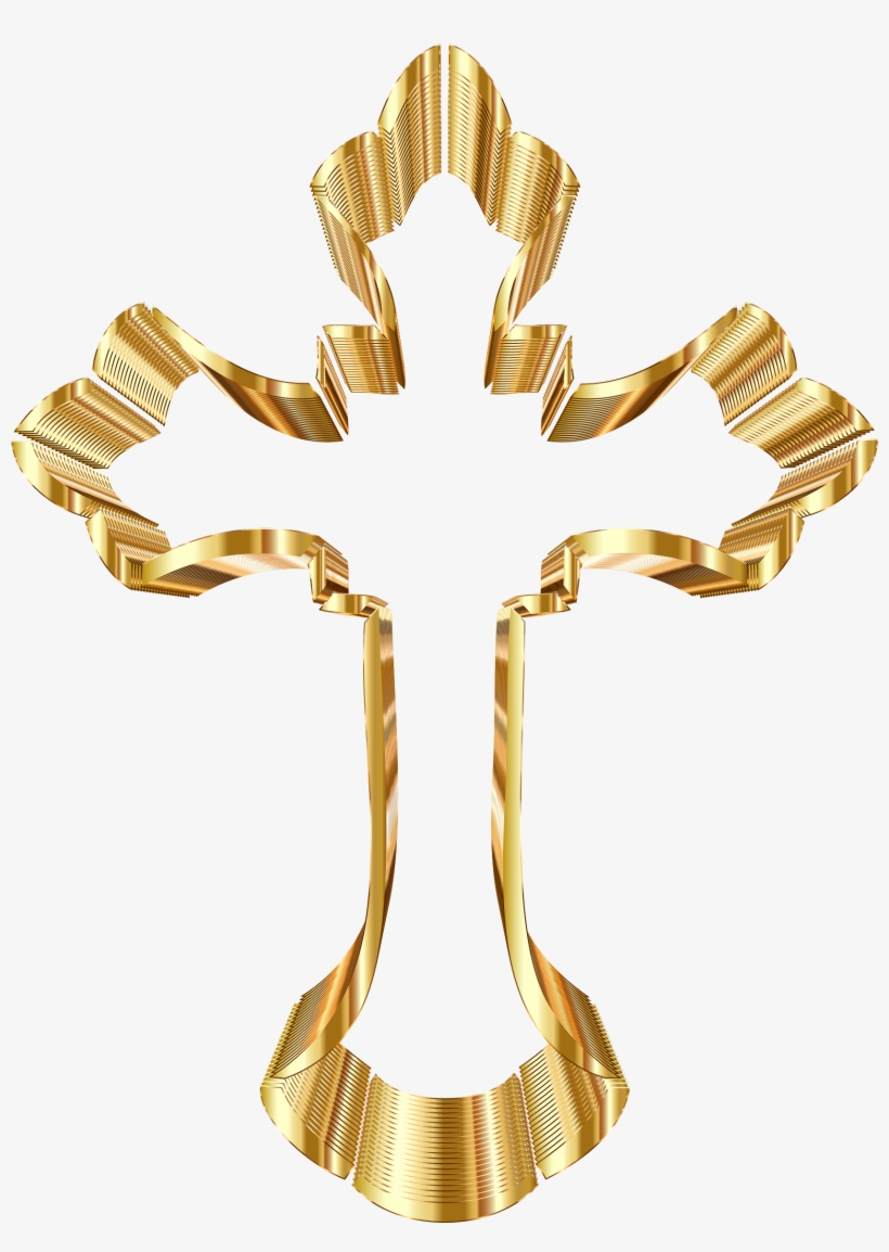 28 Collection Of Catholic Cross Clipart Gold - Catholic Cross No Background, transparent png