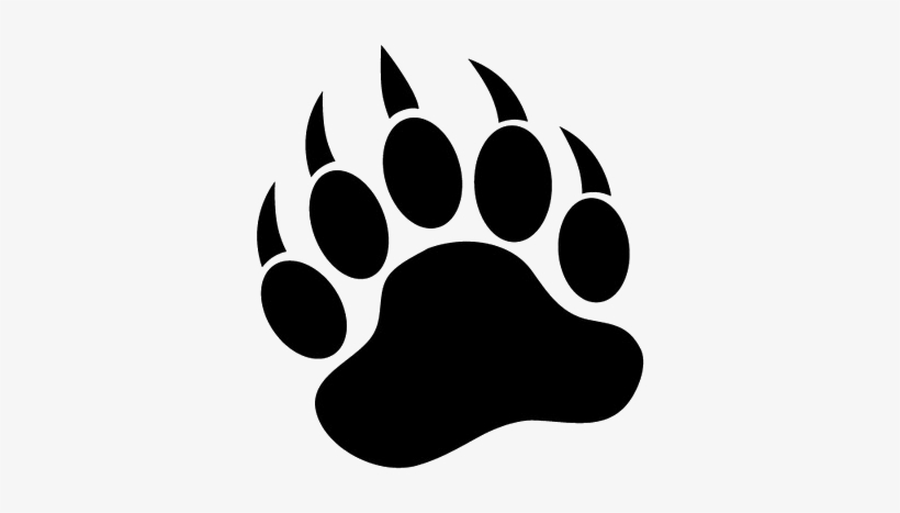 Bear Paw Print Png - Bear Paw Vector, transparent png