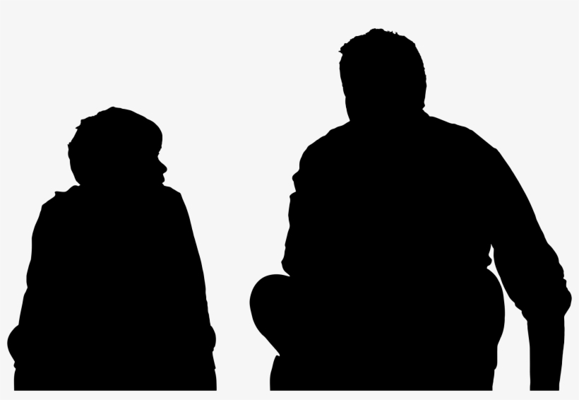 This Free Icons Png Design Of Father And Son Sitting, transparent png