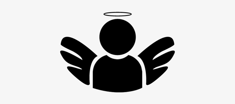 Angel With Wings And Halo Vector - Angel Icon Transparent Png, transparent png