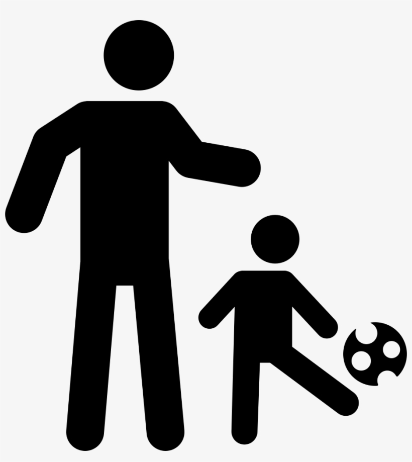 Father Playing Soccer With His Son Comments - Father Son Icon Transparent, transparent png