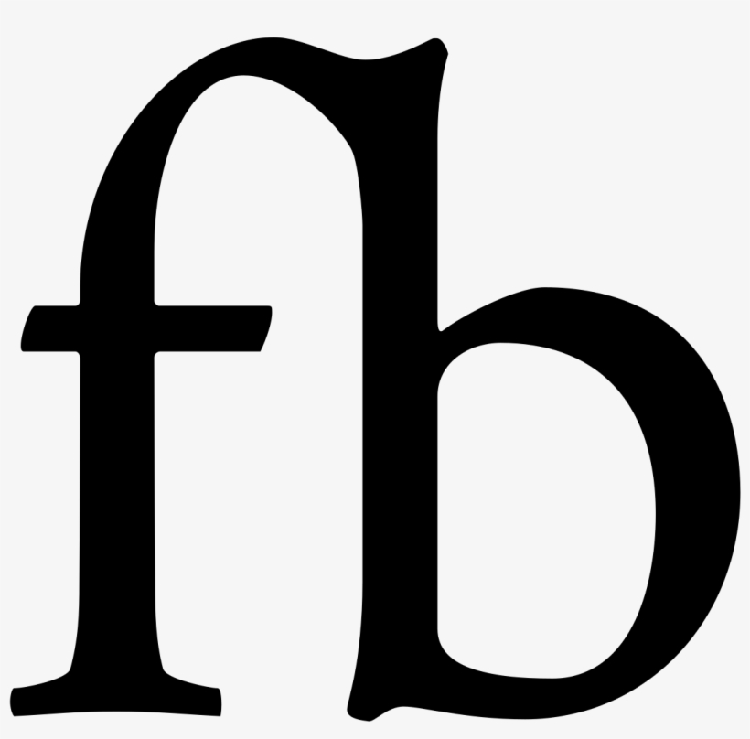 This Free Icons Png Design Of Ligature Fb, transparent png