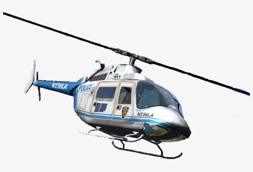 Police Helicopter Png - Helicoptero De Policia Png, transparent png