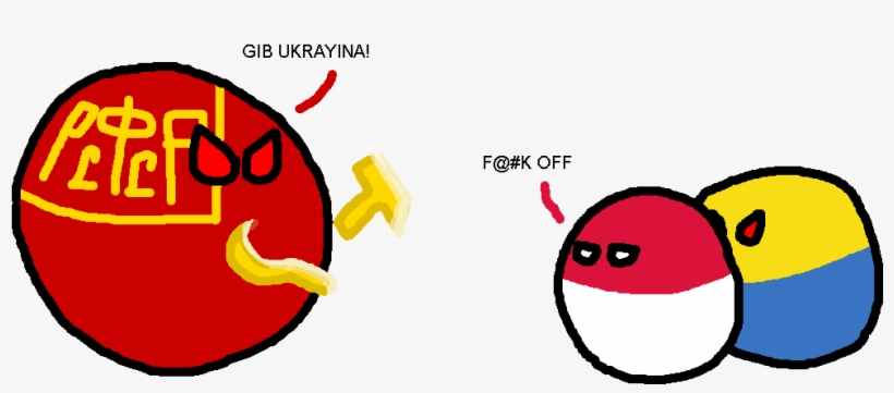 Polish-soviet War - Russian Civil War Polandball, transparent png