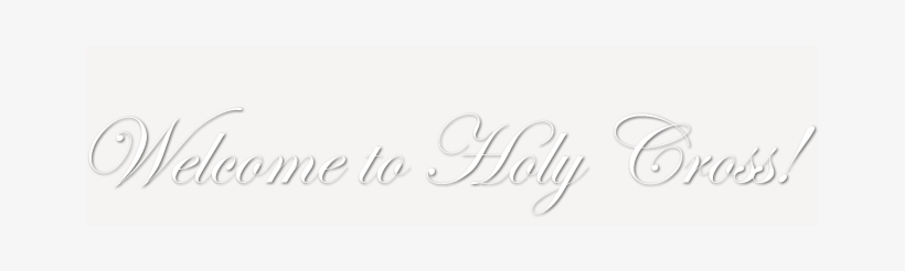 Welcome To Holy Cross - Calligraphy, transparent png
