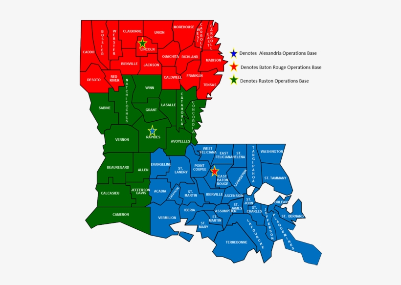 Manhunts, Speed Enforcement, Swat Operations, Downed - Louisiana State Map, transparent png
