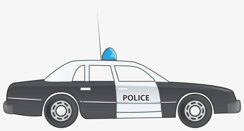Police Car Clip Art On Your Personal Or Commercial - Police Car Drawing Side, transparent png