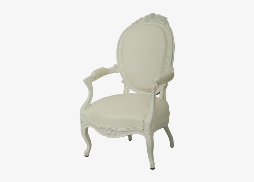 White Victorian Chair Set - Bank, transparent png