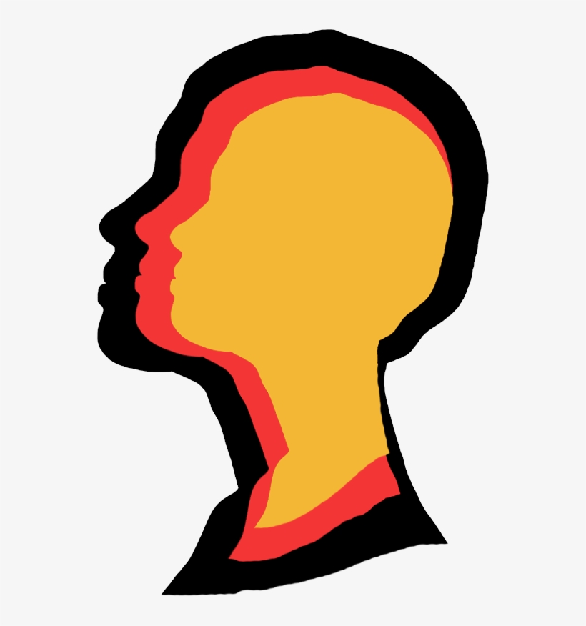 Head Silhouette Three Times Png, transparent png