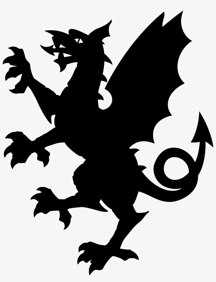 This Free Icons Png Design Of Somerset Dragon Silhouette, transparent png
