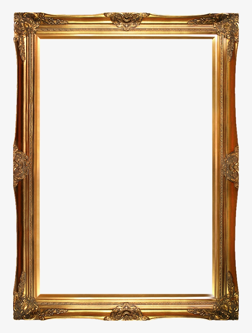 Victorian Gold Frame - Square Picture Frame Png - 734x1000 PNG Download