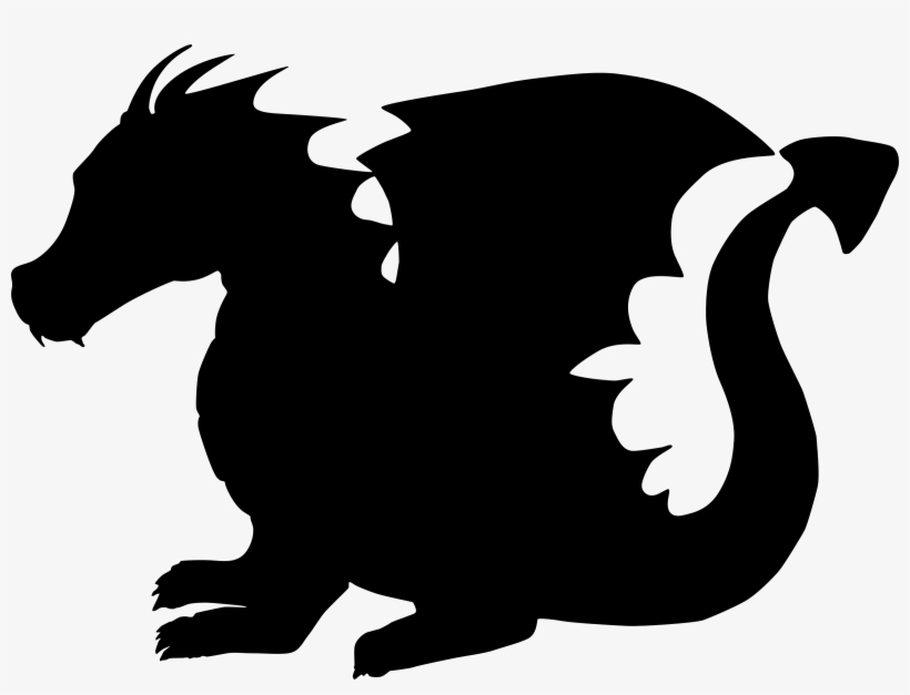 Dragon - Dragon Silhouette, transparent png