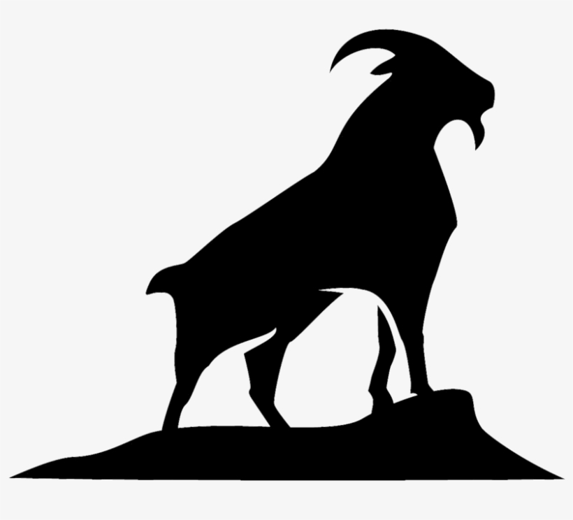 Image Result For Goat Silhouette Zentangles, Goats, - Goat Island Richters Pils, transparent png