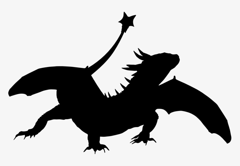 Medium Image - Dragon Silhouette, transparent png