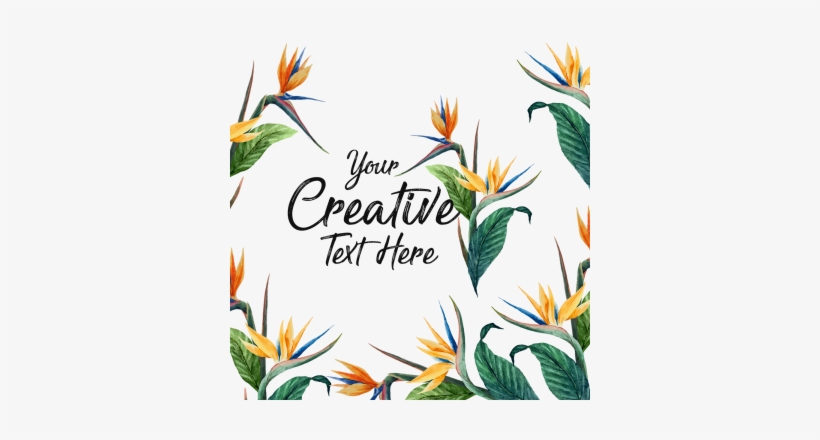 Vintage Flower Frame Background With Typography Text, - Flower, transparent png