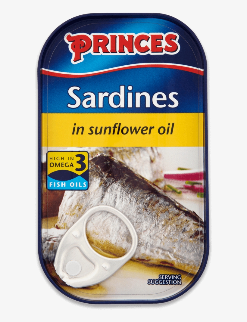 Princes Sardines In Sunflower Oil 120gms, transparent png