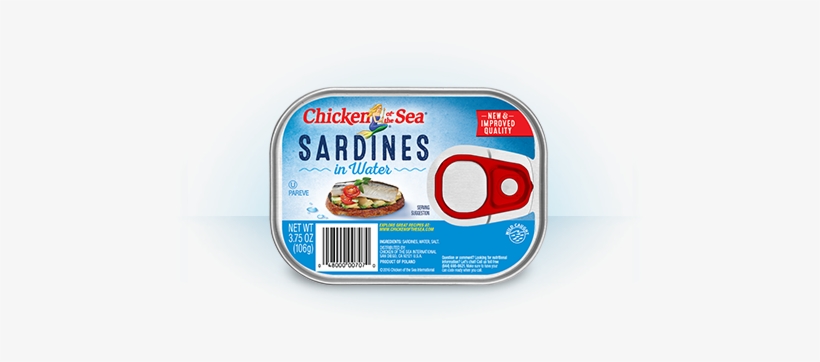 Sardines In Water - Chicken Of The Sea Smoked Oysters In Oil - 3.75 Oz., transparent png