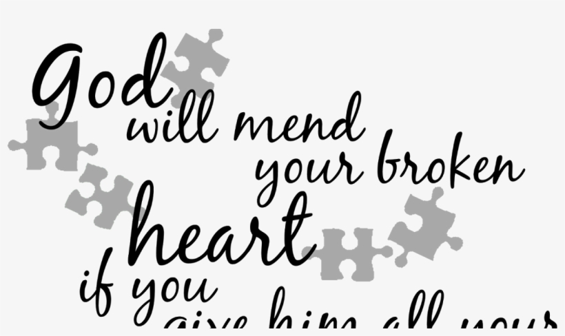 God Mends The Broken Heart, transparent png
