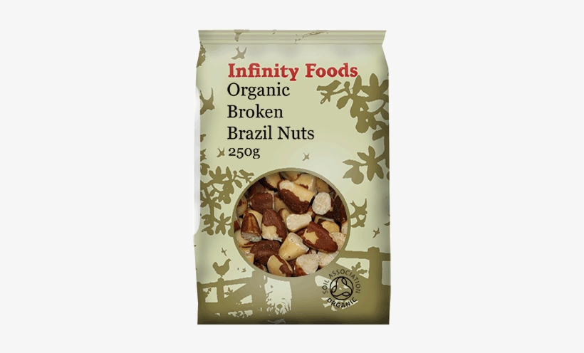 Organic Brazil Nuts - Infinity Cacao Nibs - Raw - 125g, transparent png
